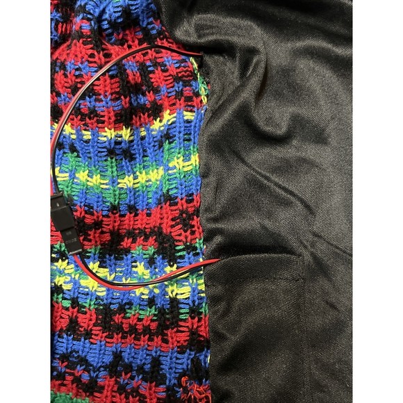 Blizzard Bay Men's Dinosaur Dino T Rex Ugly Christmas Sweater Lights Up Sz L - Picture 7 of 14